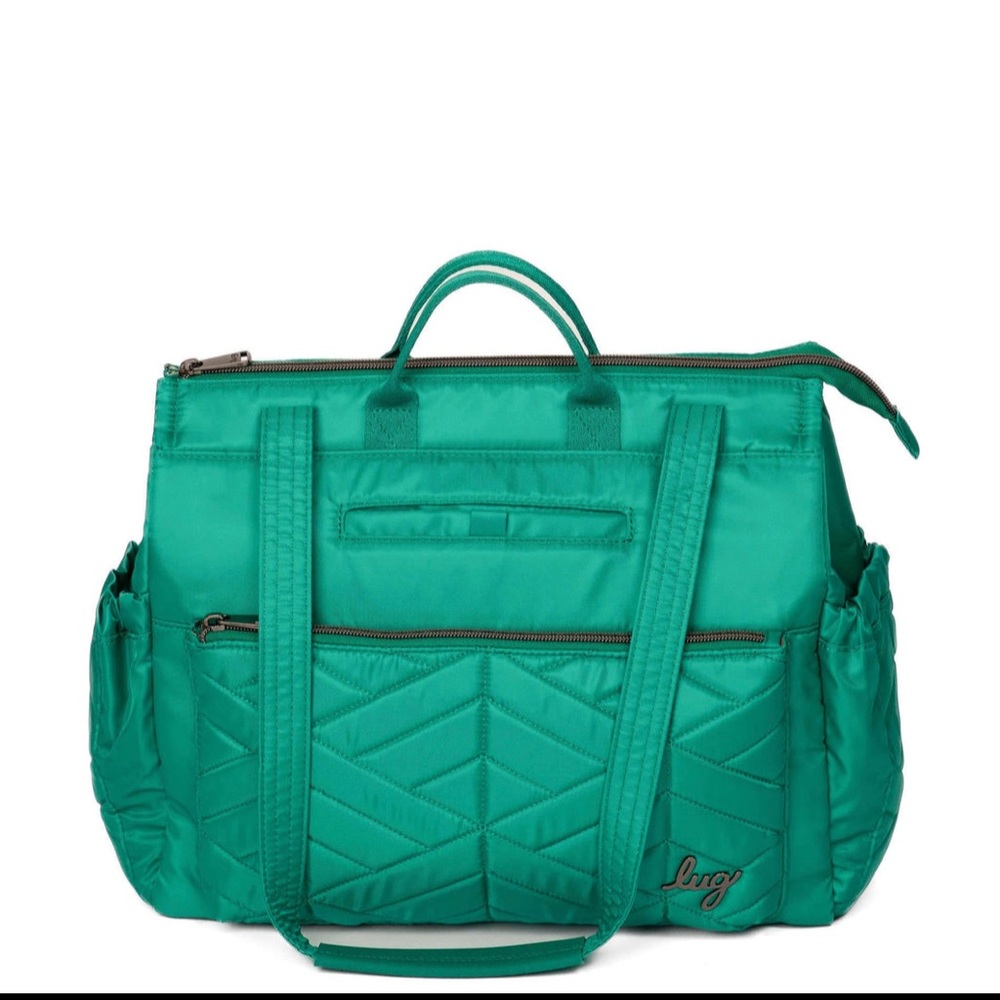 Lug Soprano Tote Bag Kelly Green or Black NWT - Picture 2 of 16